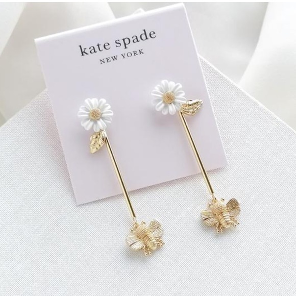 kate spade Jewelry - KATE SPADE All Abuzz Bee Linear Earrings